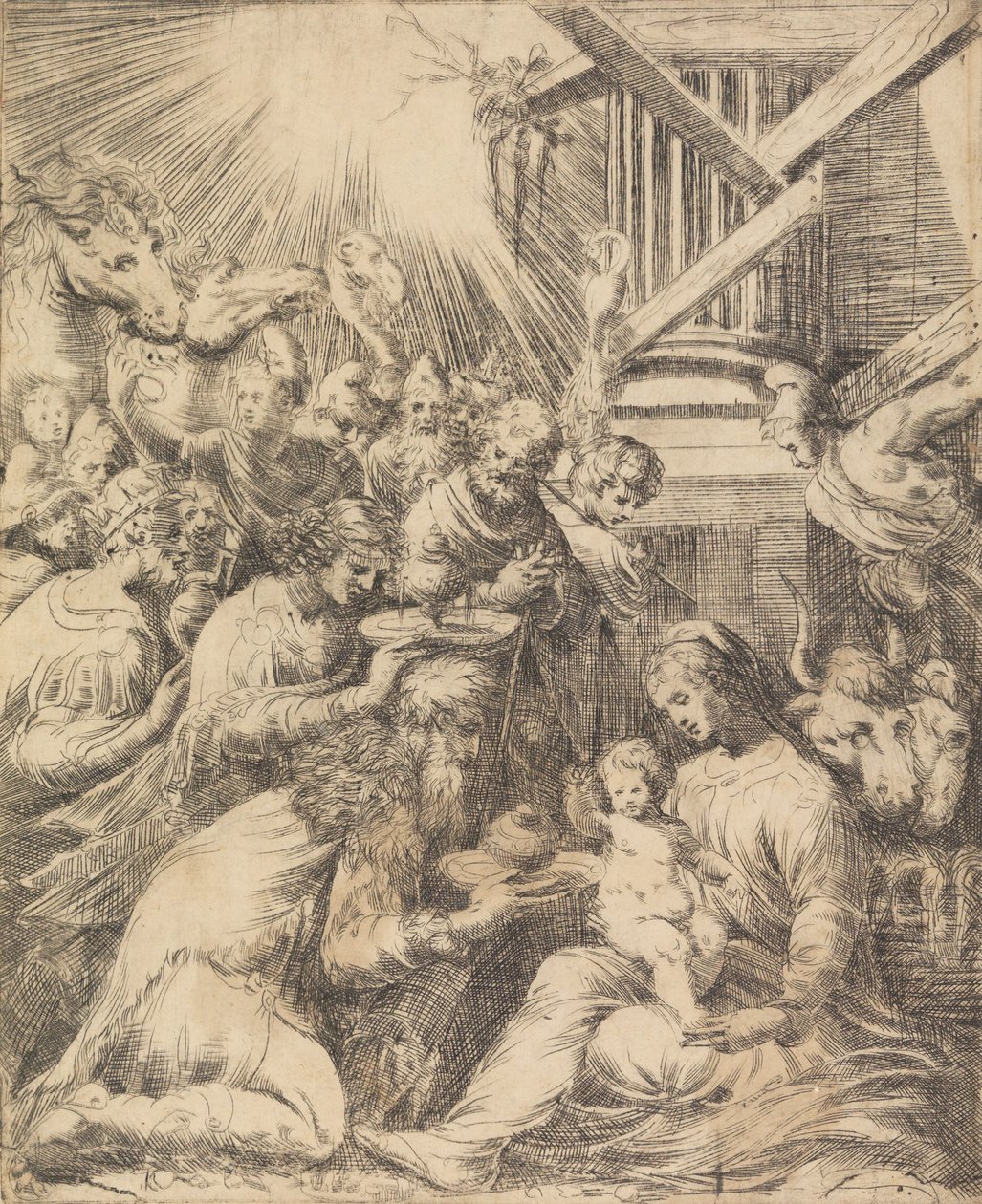 Adoration des Mages, vers 1553-1560 - Andrea Schiavone