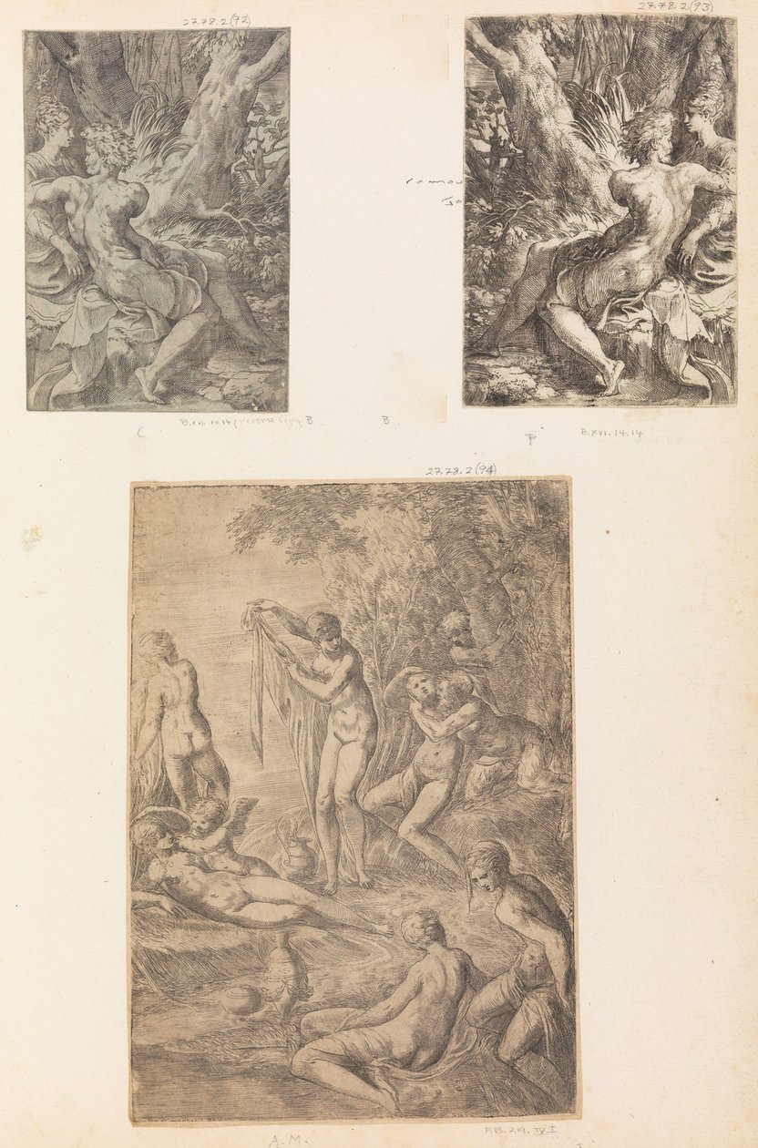 Nymphes se baignant, probablement vers 1545-1550 - Andrea Schiavone