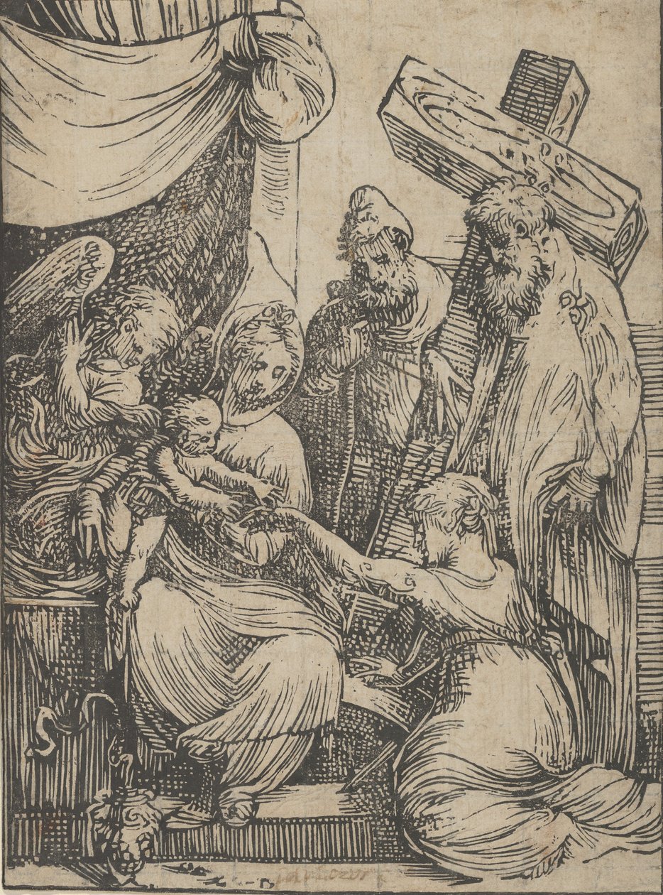 Le mariage de Sainte Catherine, 1550-60 - Andrea Schiavone