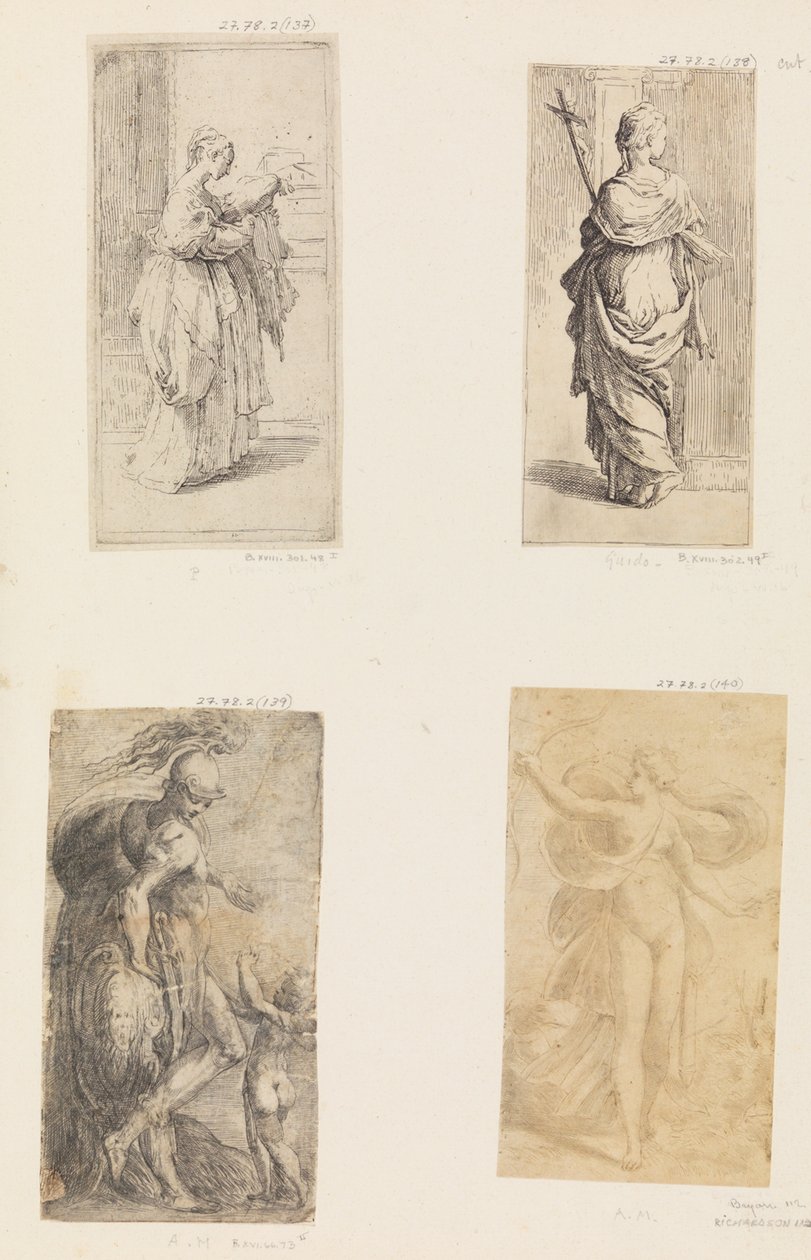 Deux femmes, Mars et Cupidon, Diane - Andrea Schiavone