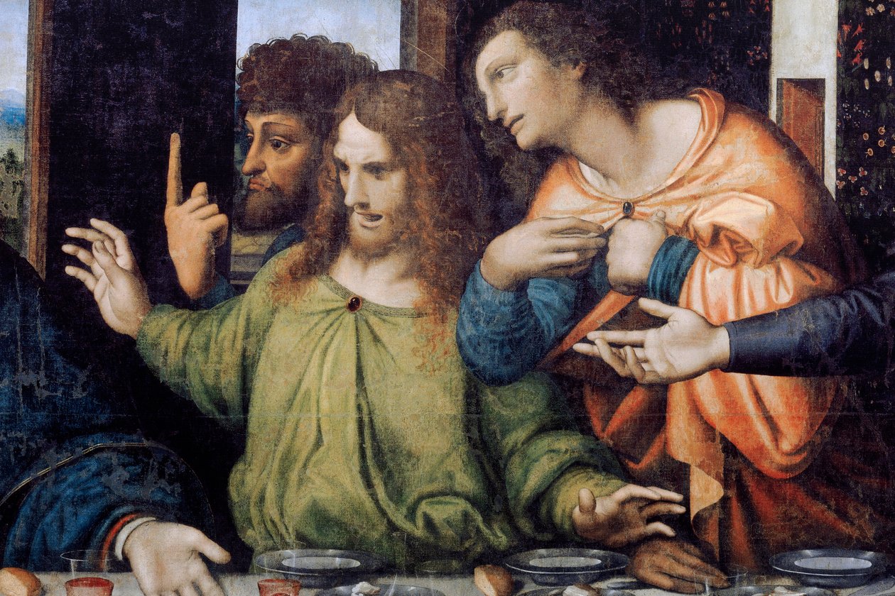 Abbaye (Abdij van Tongerlo). La Cène. 1506-1507. (détail) - Andrea Solario