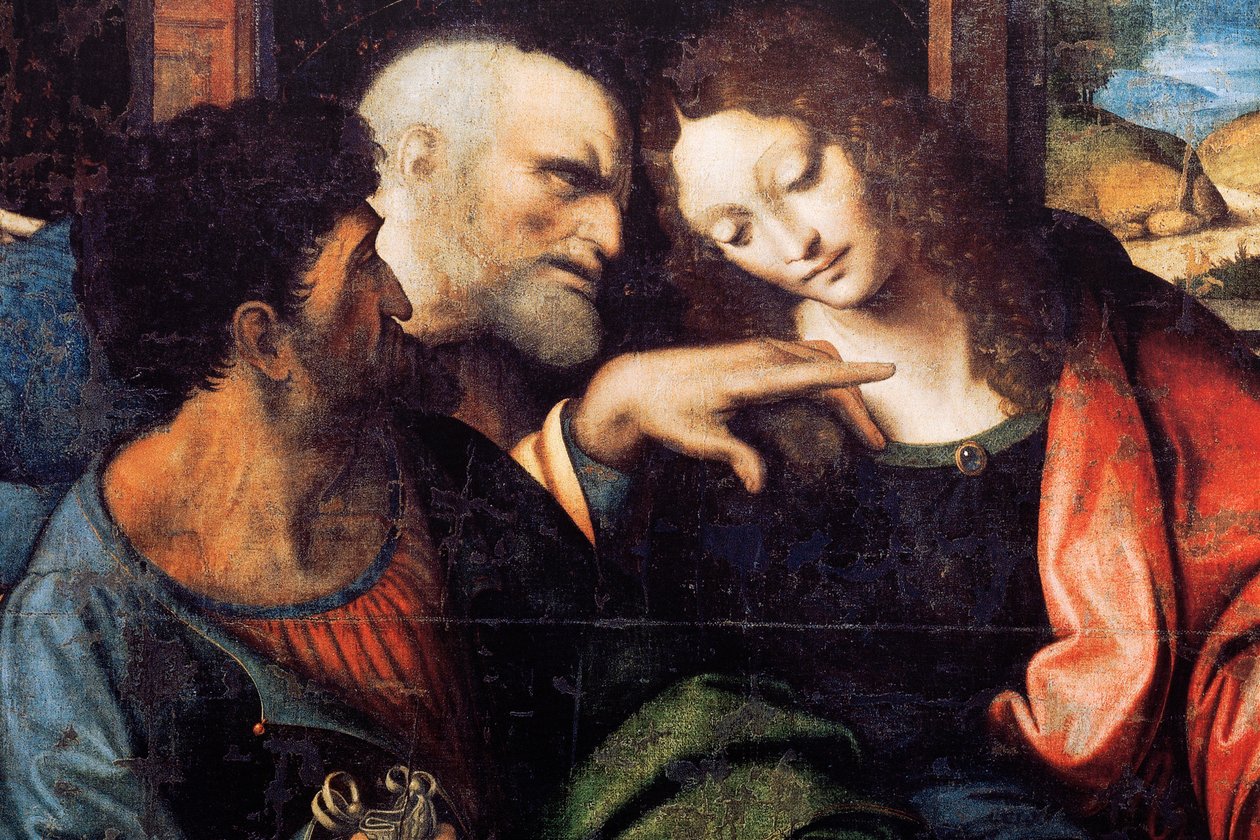 Abbaye (Abdij van Tongerlo). La Cène. 1506-1507. (détail) - Andrea Solario