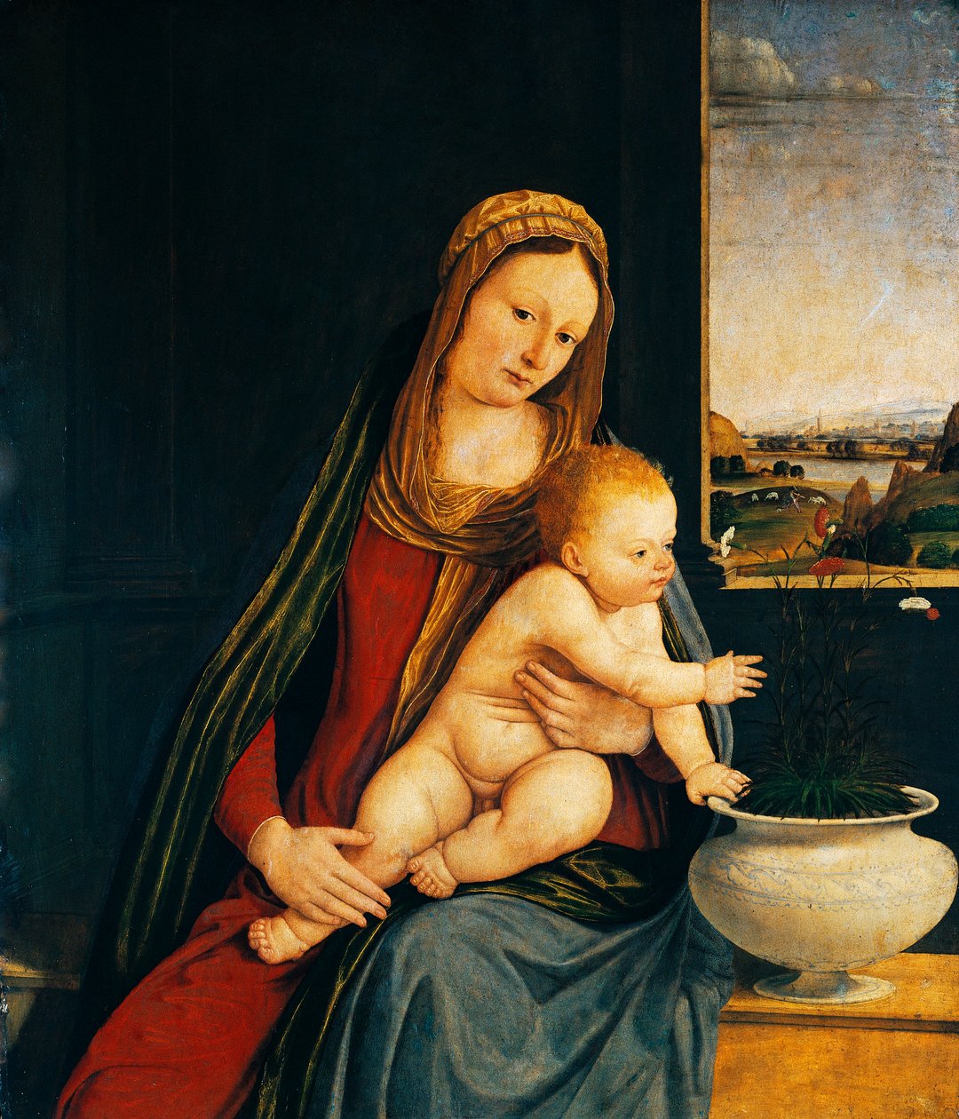 Madone et Enfant ou Madone des Œillets - Andrea Solario
