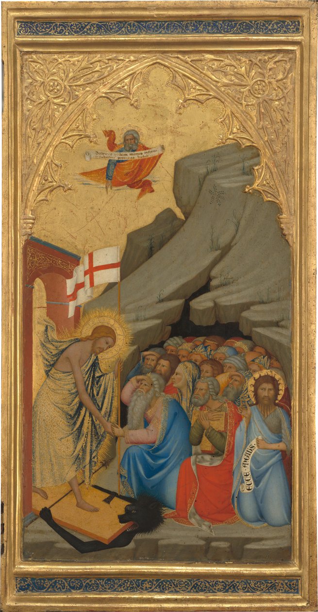 Scènes de la Passion du Christ : La Descente aux limbes [panneau droit], années 1380 - Andrea Vanni