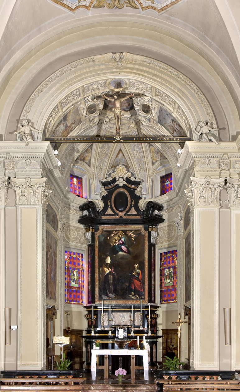 Vue du presbytère, Église des Saints Nazaro et Celso, Brienno, Côme, Lombardie, Italie - Andrea de Passeri