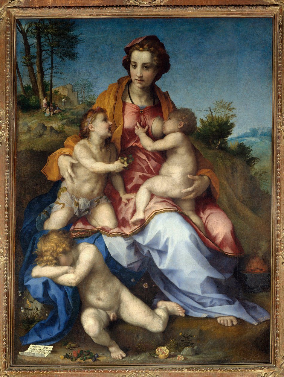 Charité Peinture par Andrea del Sarto 1518 Paris - Andrea del Sarto