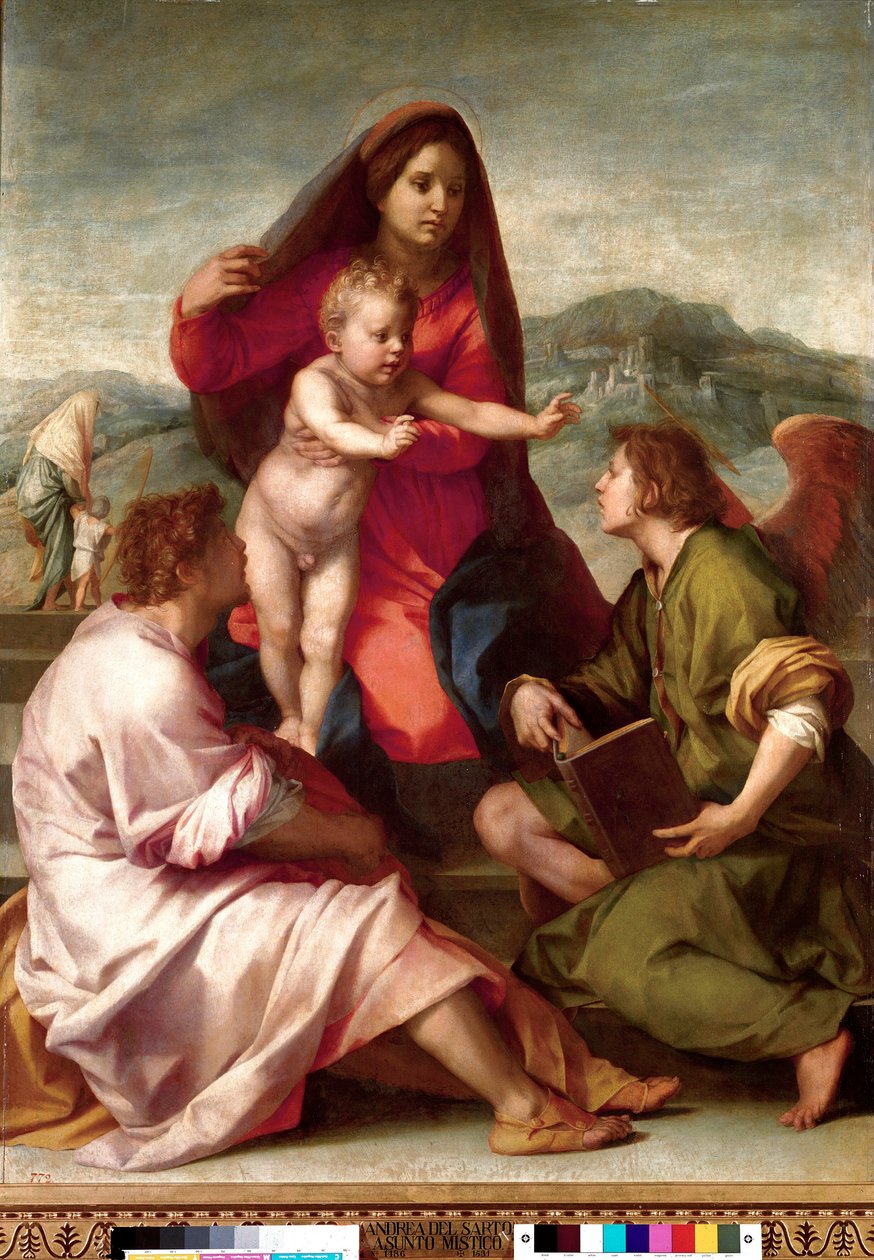 Madonna della Scala. Sainte famille avec un ange - Andrea del Sarto