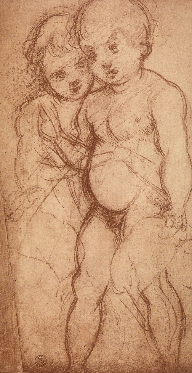 Étude de deux chérubins - Andrea del Sarto