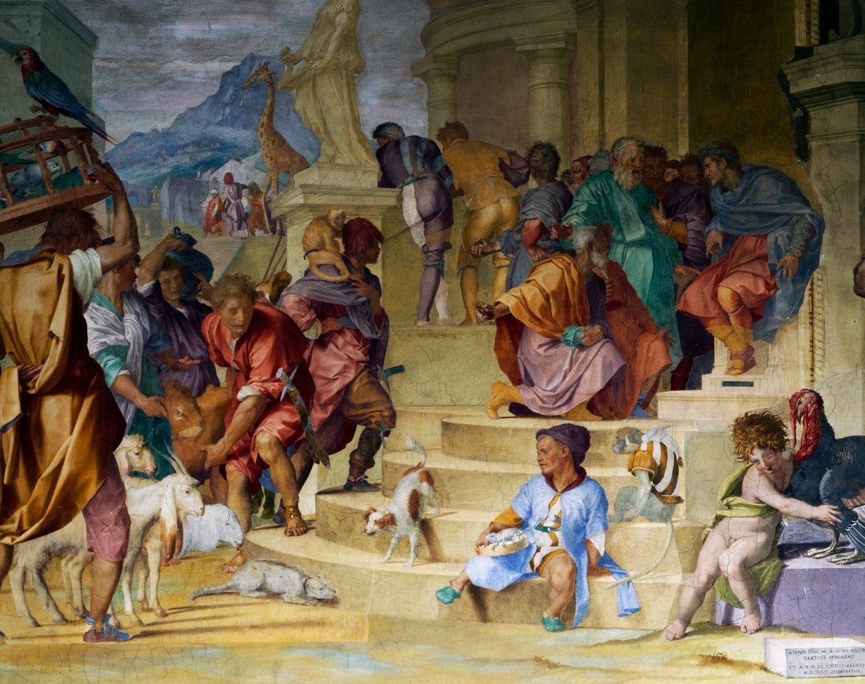 Le Triomphe de César par Andrea del Sarto et Alessandro Allori (1520) Villa Médicis Poggio a Caiano - Andrea del Sarto