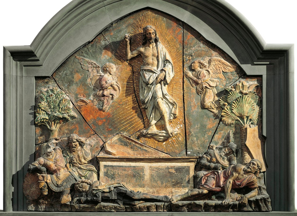 La résurrection du Christ (Le soldat endormi est représenté comme Laurent de Médicis) - Andrea del Verrocchio