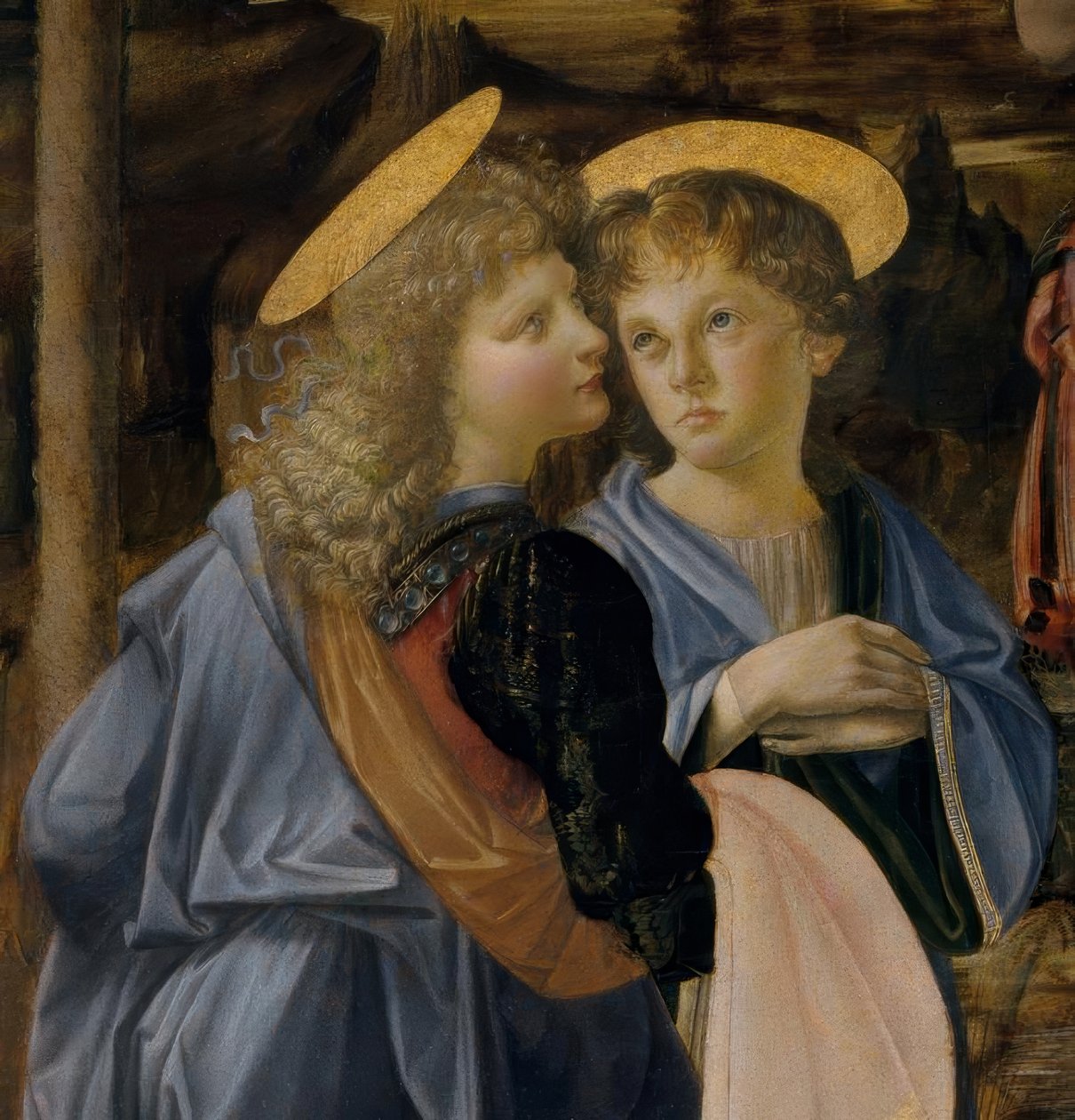 Verrocchio et Léonard, Ange du Baptême du Christ - Andrea del Verrocchio