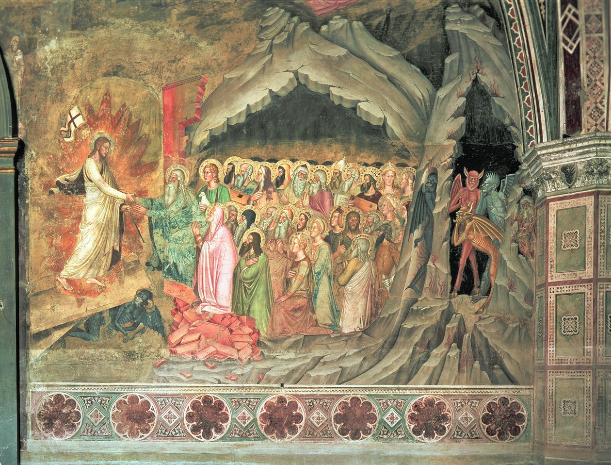 La Descente aux Limbes, de la Chapelle Espagnole, 1366-88 - Andrea di Bonaiuto fl.1343 77 Andrea di Bonaiuto fl.1343 77