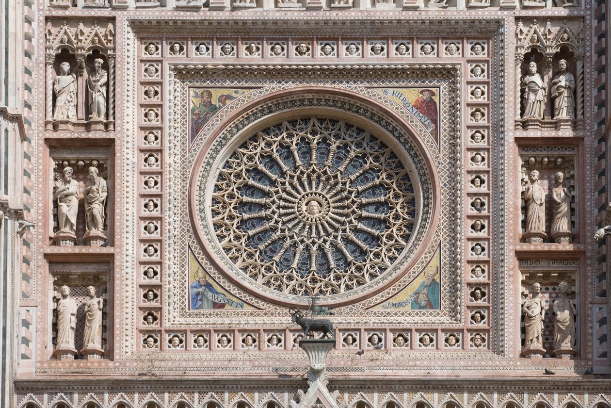 Rosace, Cathédrale Santa Maria Assunta, Orvieto, Ombrie, Italie - Andrea di Cione Orcagna