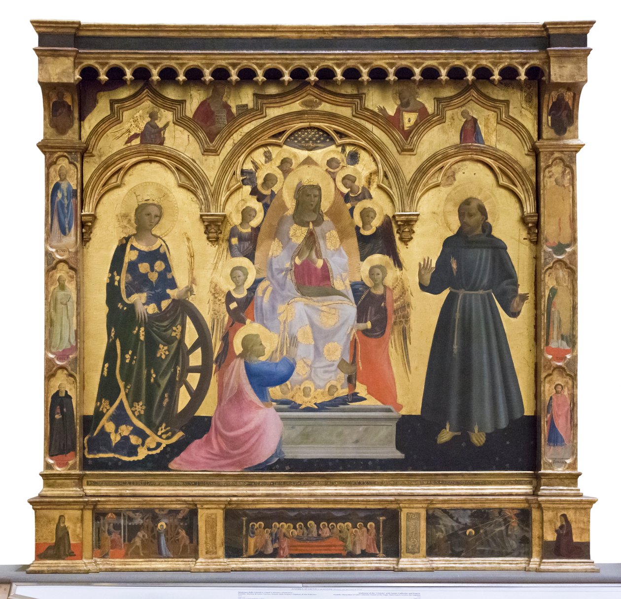 Madone de la Cintola avec sainte Catherine et François - Andrea di Giusto Manzini