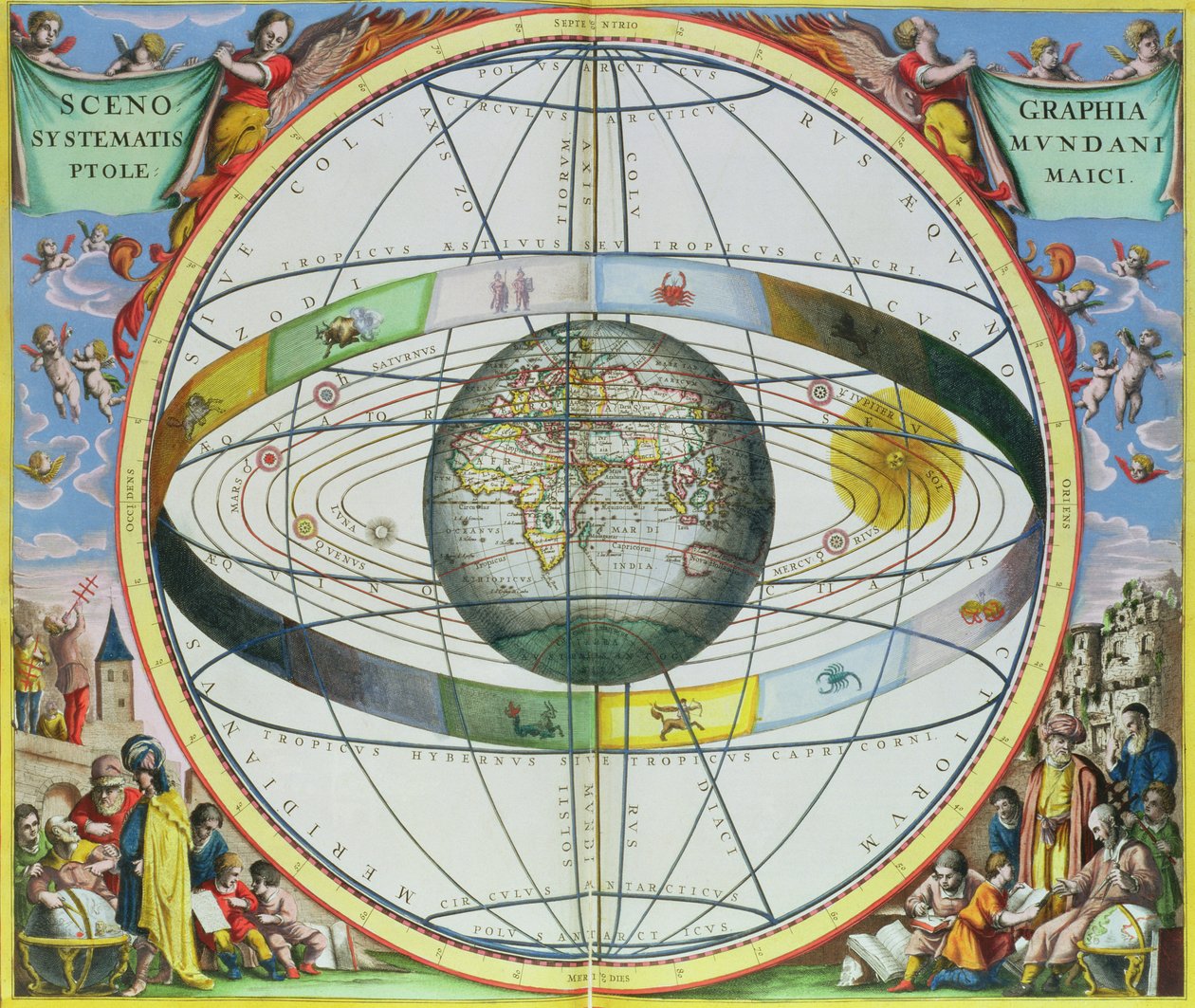 Carte des constellations chrétiennes, de 