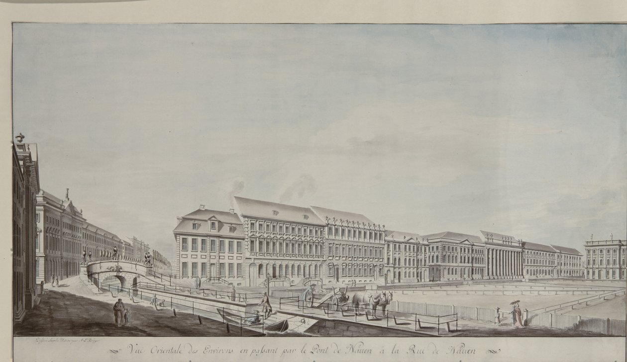 Aspect ouest de la Wilhelmsplatz, vers 1773 - Andreas Ludwig Kruger