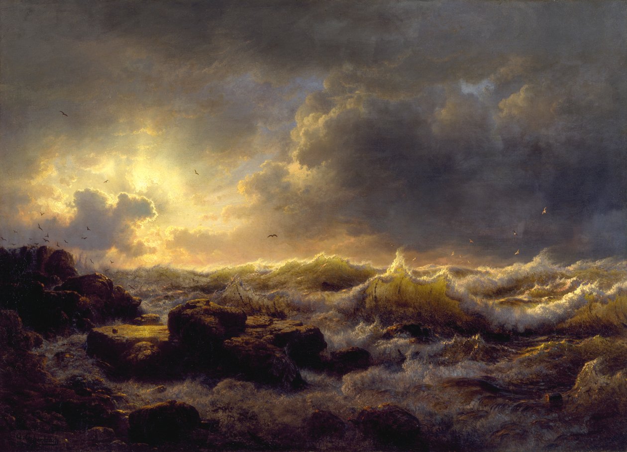 Éclaircie - côte de Sicile - Andreas Achenbach