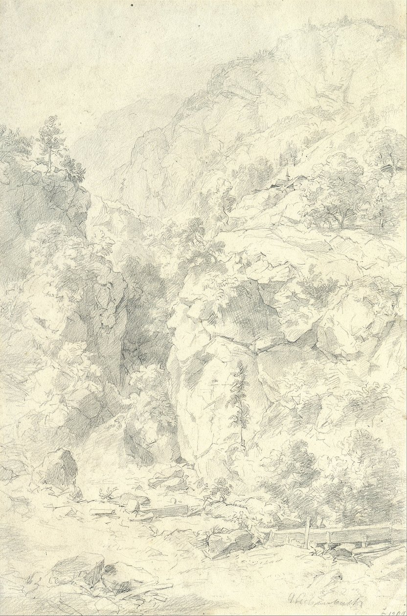 Paysage montagneux - Andreas Achenbach