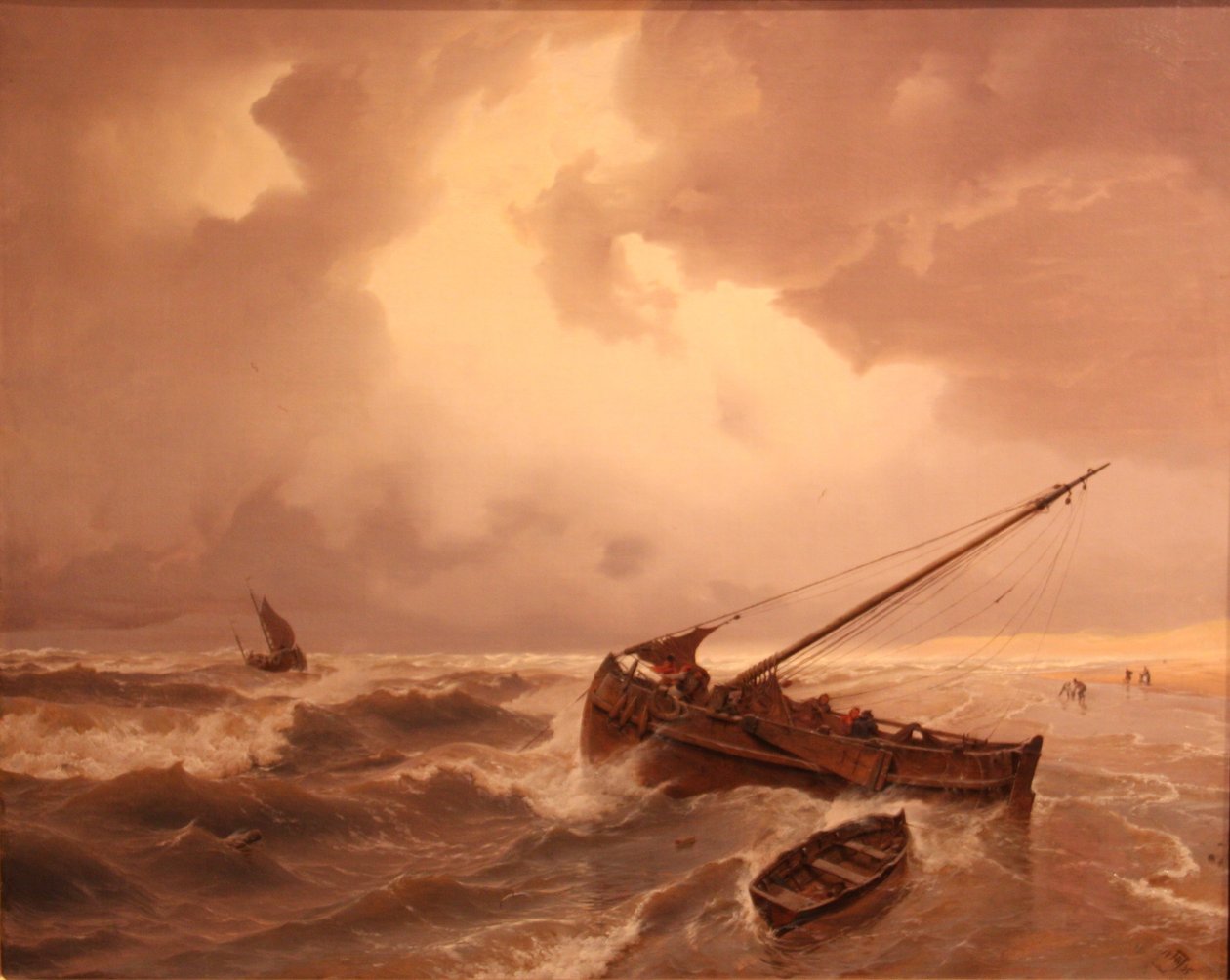 La plage de Scheveningen - Andreas Achenbach