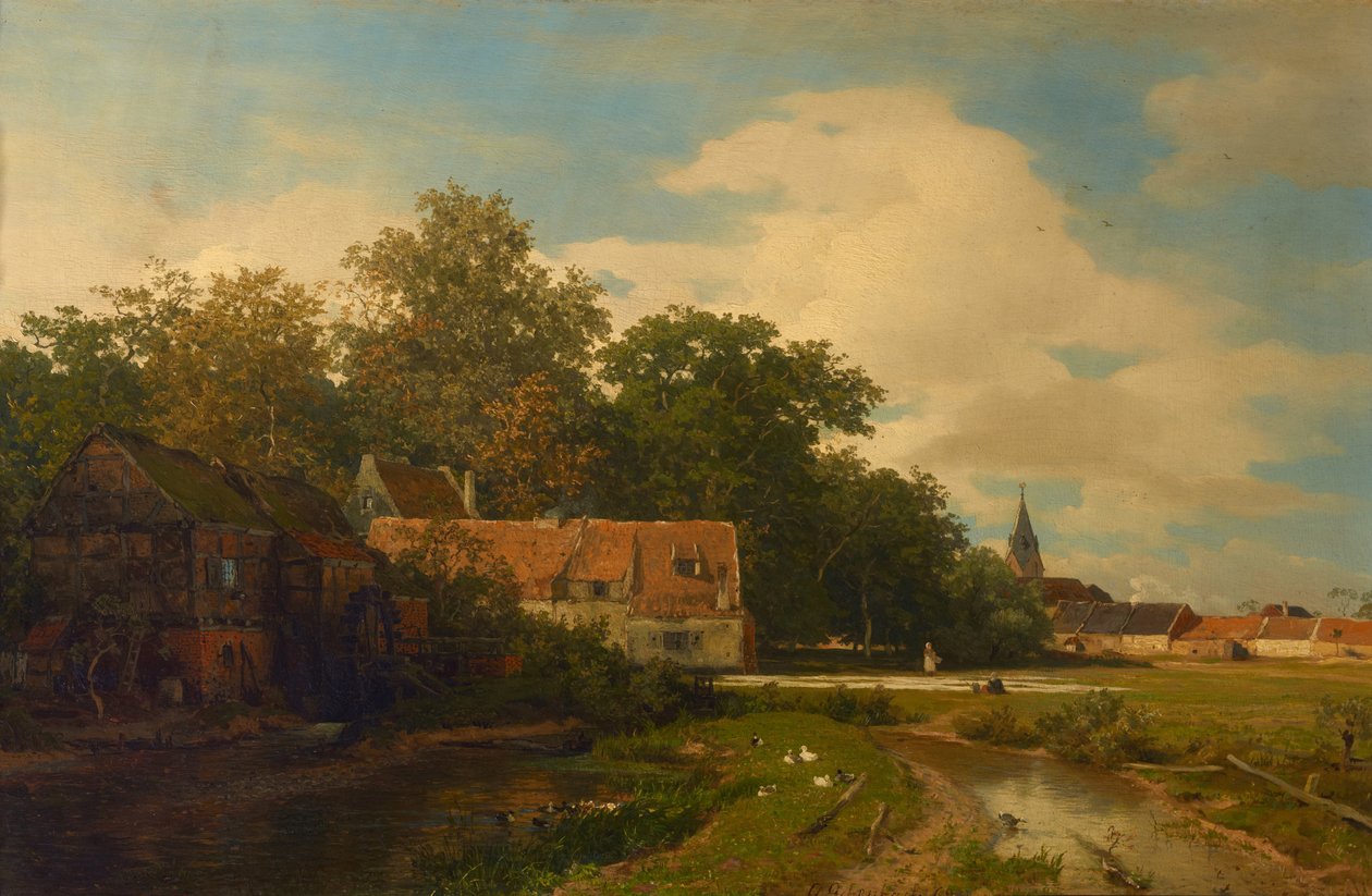Moulin de Westphalie - Andreas Achenbach