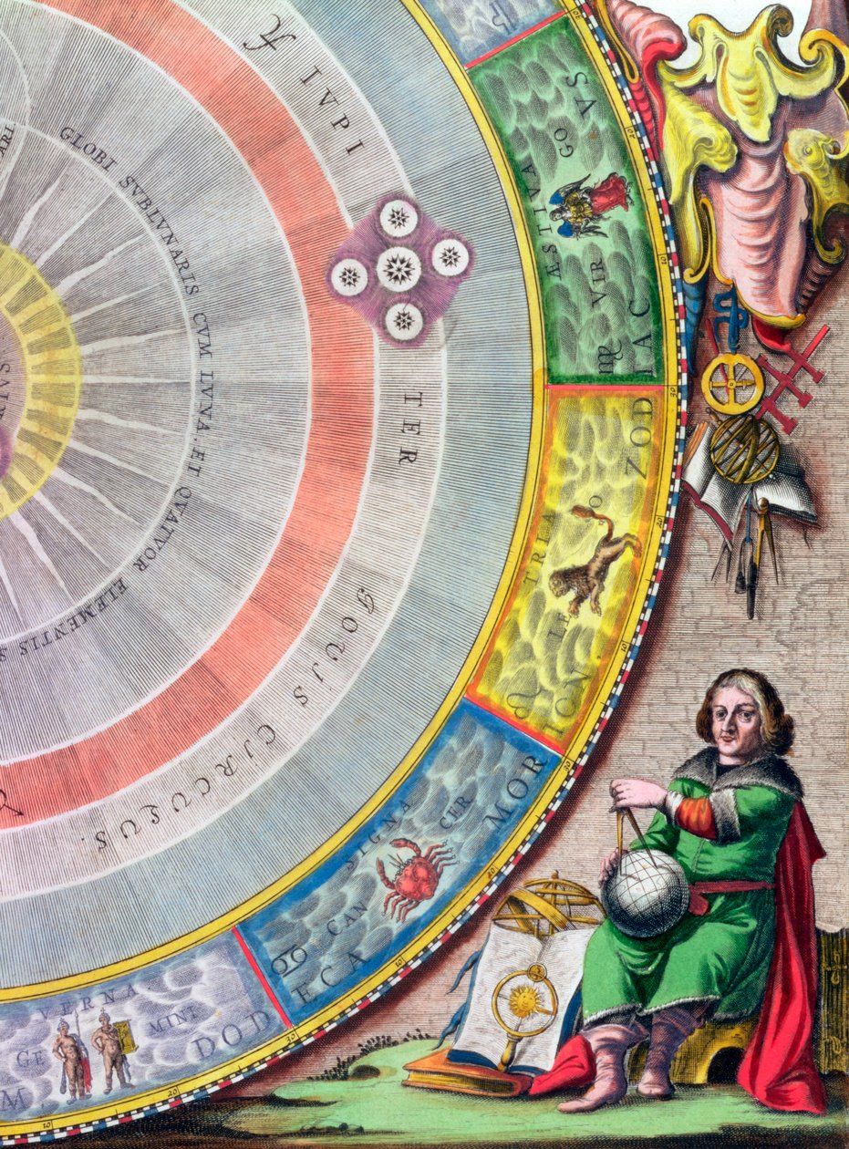Nicolaus Copernicus, astronome polonais, 1660-1661 - Andreas Cellarius