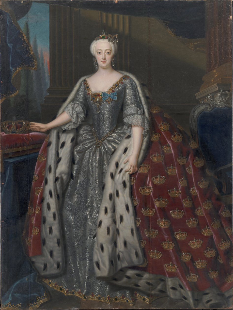 Sophie Madeleine de Brandebourg-Kulmbach 1700-1770, reine du Danemark et de Norvège, 1739 - Andreas Møller