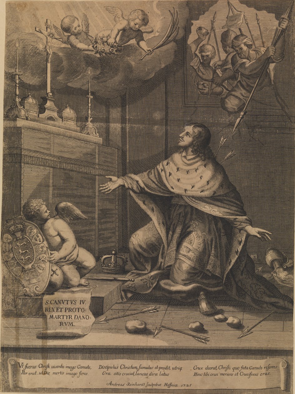 Le martyre de Knud le Saint - Andreas Reinhardt