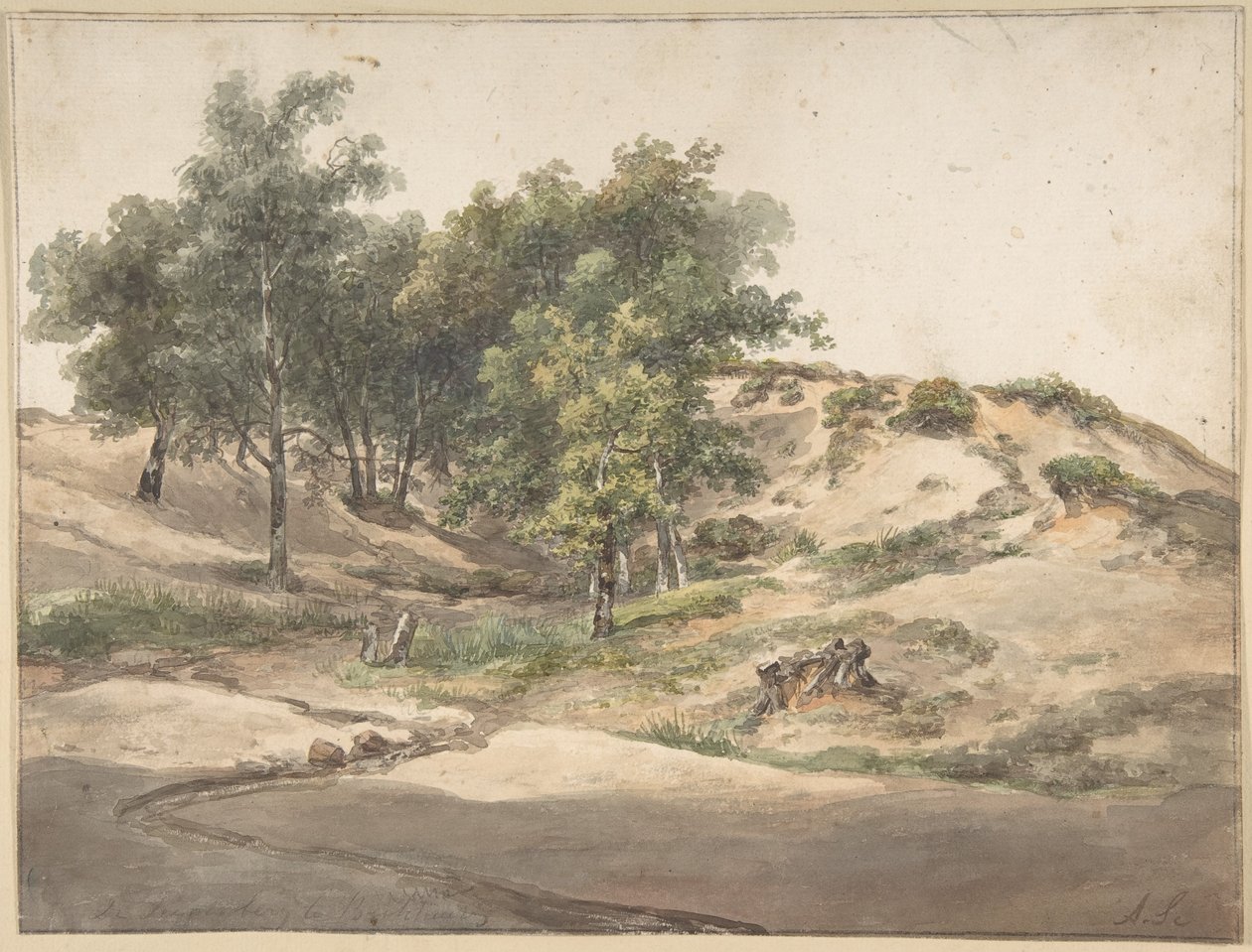 Paysage boisé près de Beekhuizen - Andreas Schelfhout