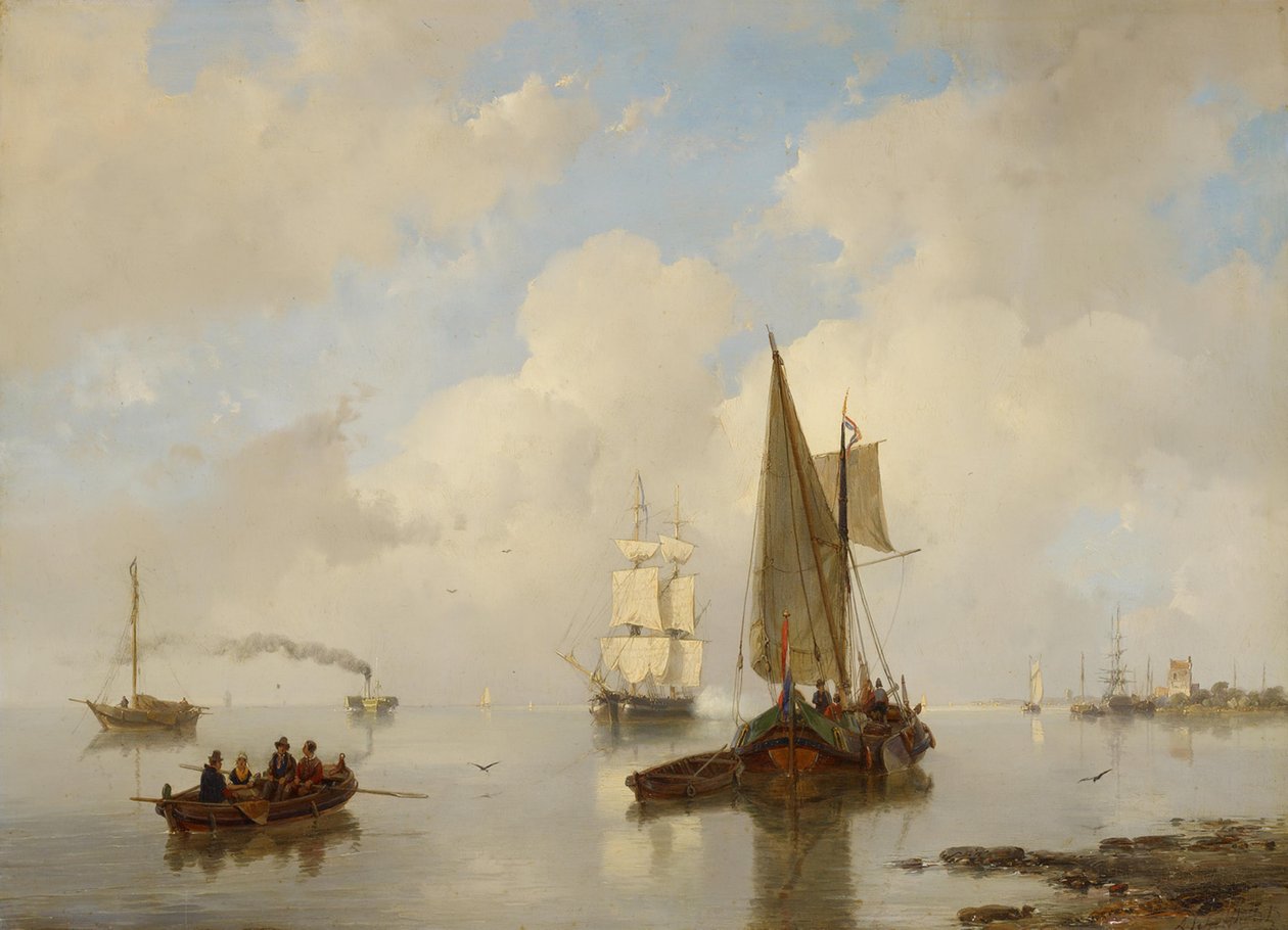 Eaux de Zélande par temps calme - Andreas Schelfhout