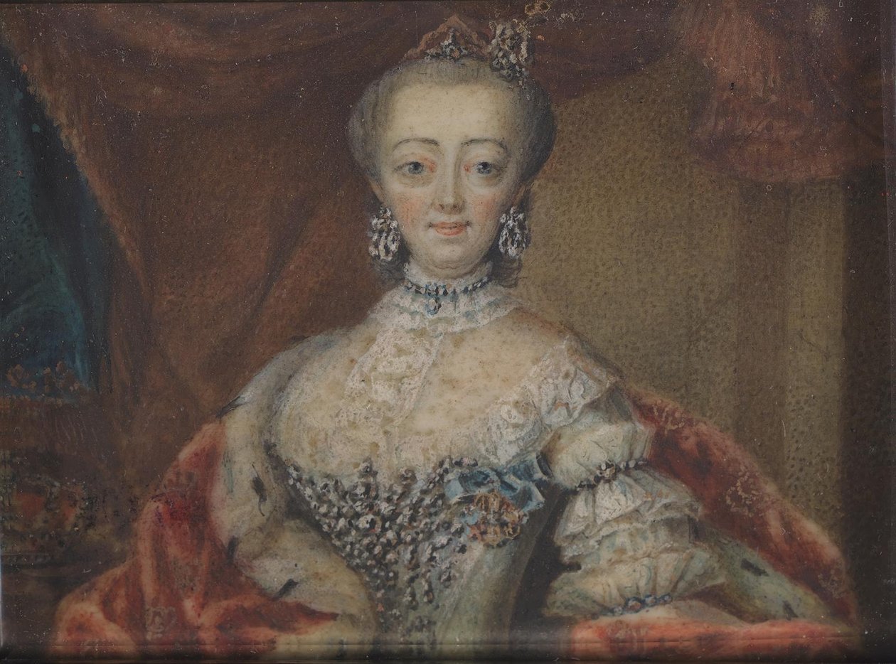 Portrait de la reine Sophie-Madeleine, épouse de Christian VI - Andreas Thornborg