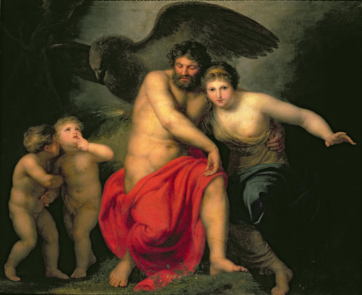 Zeus et Héra sur le mont Ida, 1775 - Andreas or Andries Lens