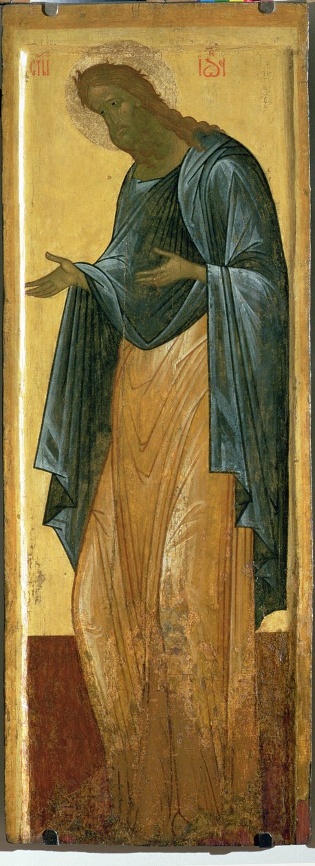 Saint Jean le Précurseur, de la tierce Deisis de la cathédrale de la Dormition à Vladimir - Andrei Rublev