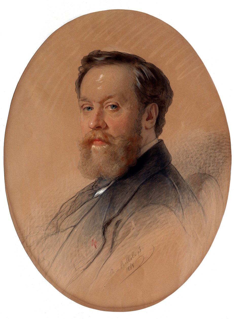 Portrait du maréchal de la noblesse V.Y. Tulinov, 1868 - Andrei Belloli