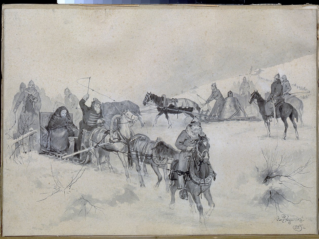 Martha Boretskaya (ou Marfa Posadnitsa ou Martha la Mairesse) - Andrei Petrovich Ryabushkin