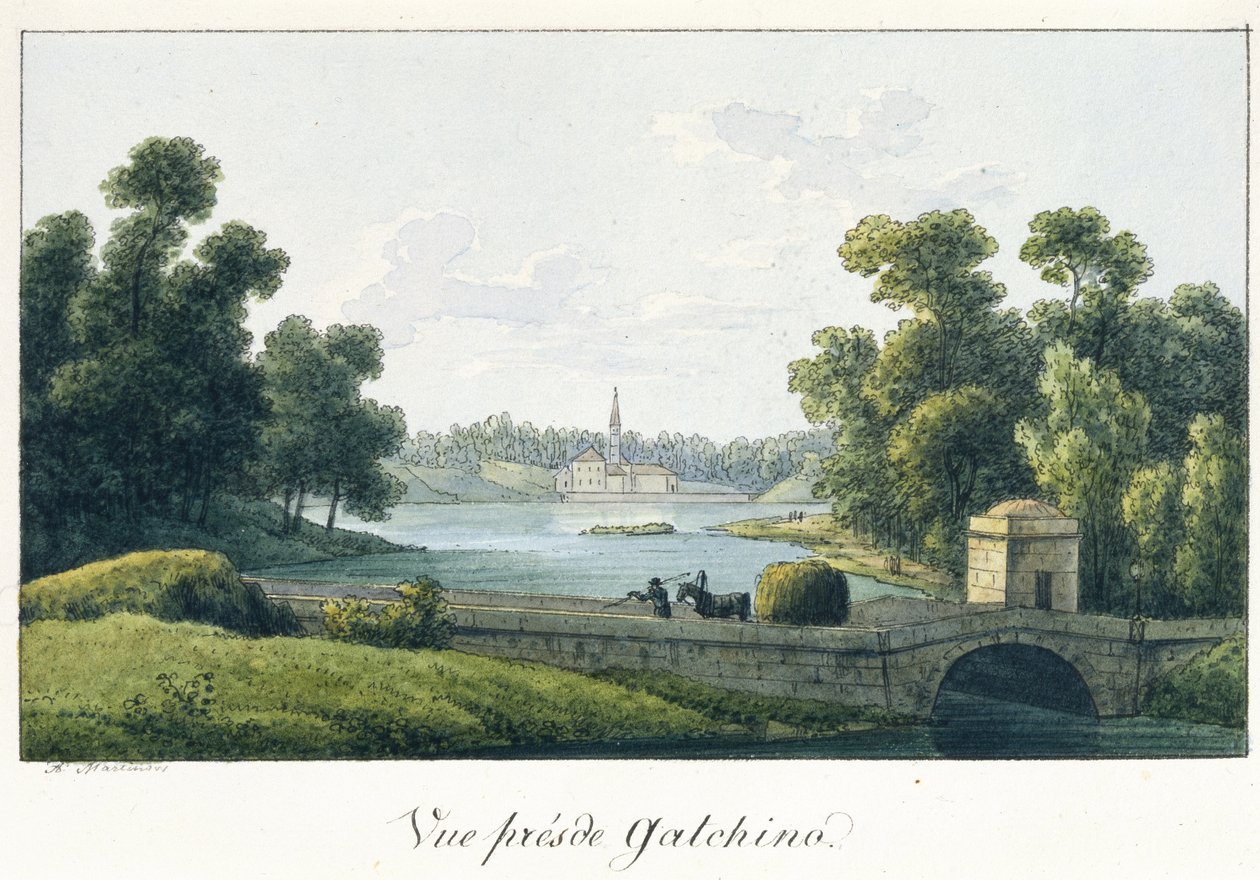 Le Palais du Prieuré à Gatchina, avant 1817 - Andrei Yefimovich Martynov