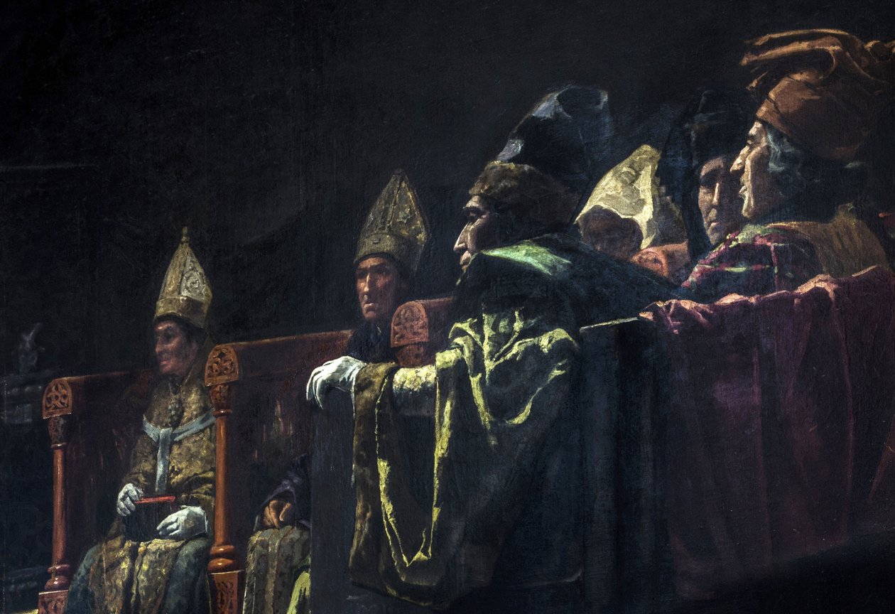 Compromis de Caspe (1412) - Peinture historique : Le compromis de Caspe - Andres Parlade y Heredia