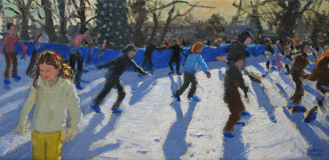 Patineurs sur glace, Foire de Noël, Hyde Park, Londres, 2014 - Andrew Macara