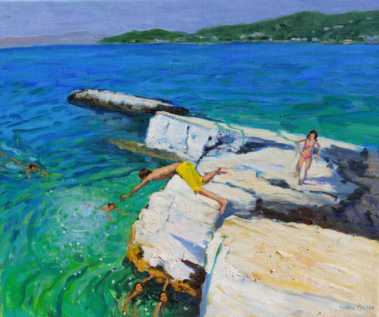 Le plongeur, Plates Rock, Skiathos, Grèce, 2015 - Andrew Macara