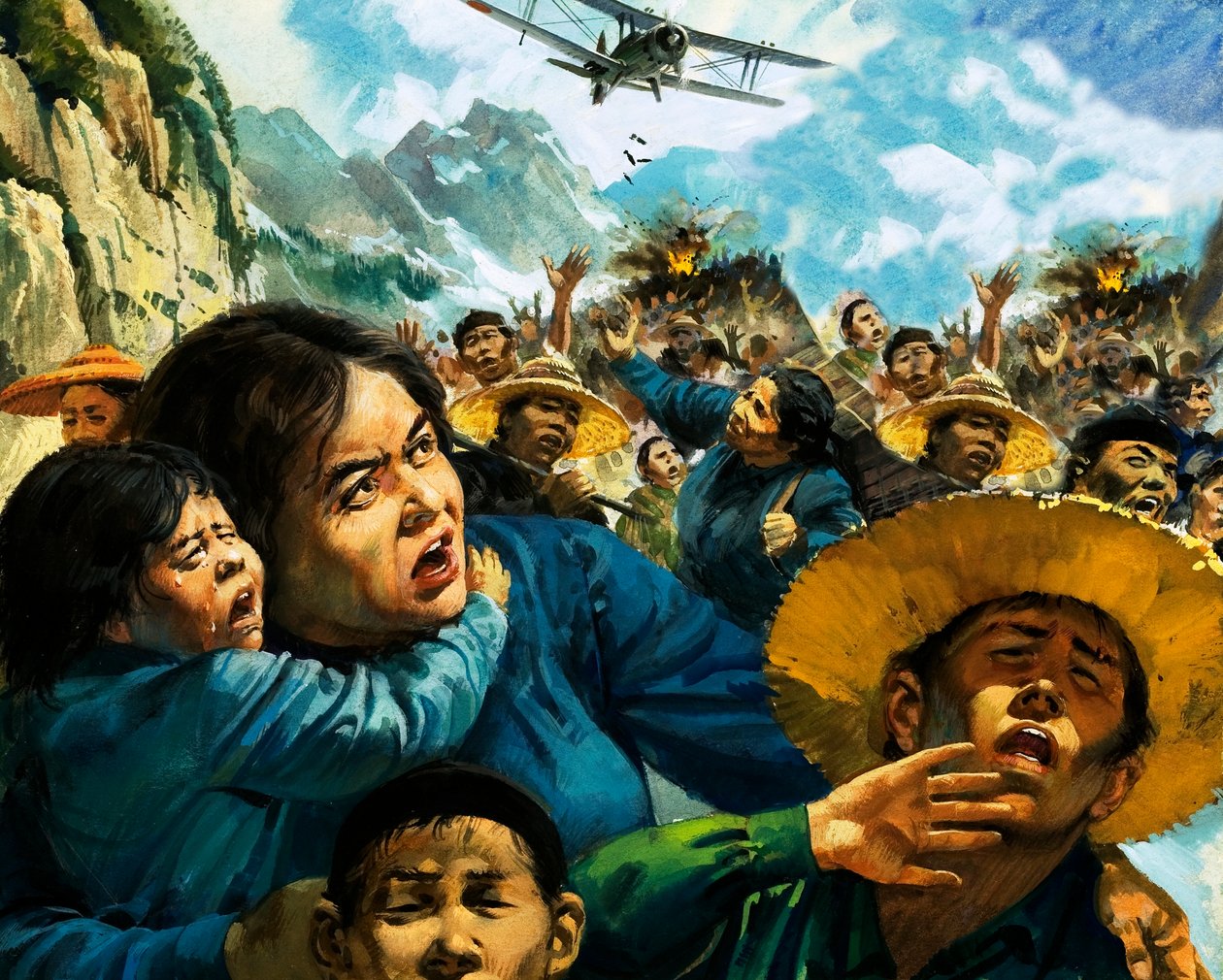 Gladys Aylward, missionnaire en Chine, conduit plus de 100 enfants en lieu sûr pendant la guerre entre la Chine et le Japon. - Andrew Howat