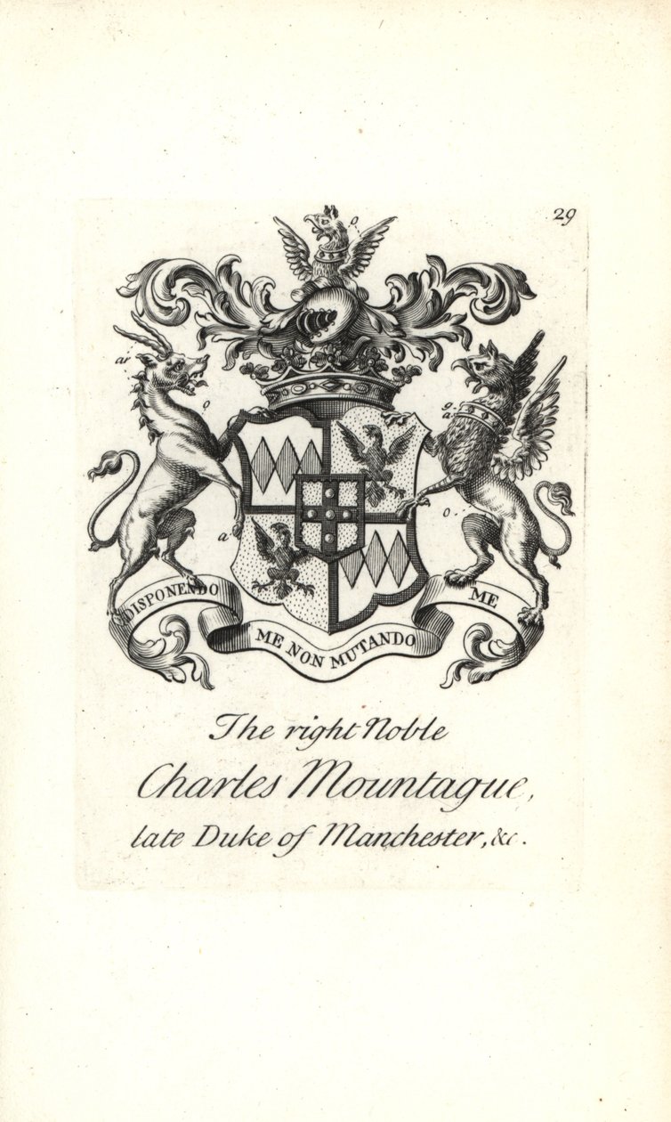 Armoiries et blason du très noble Charles Edward Montagu - Andrew Johnston