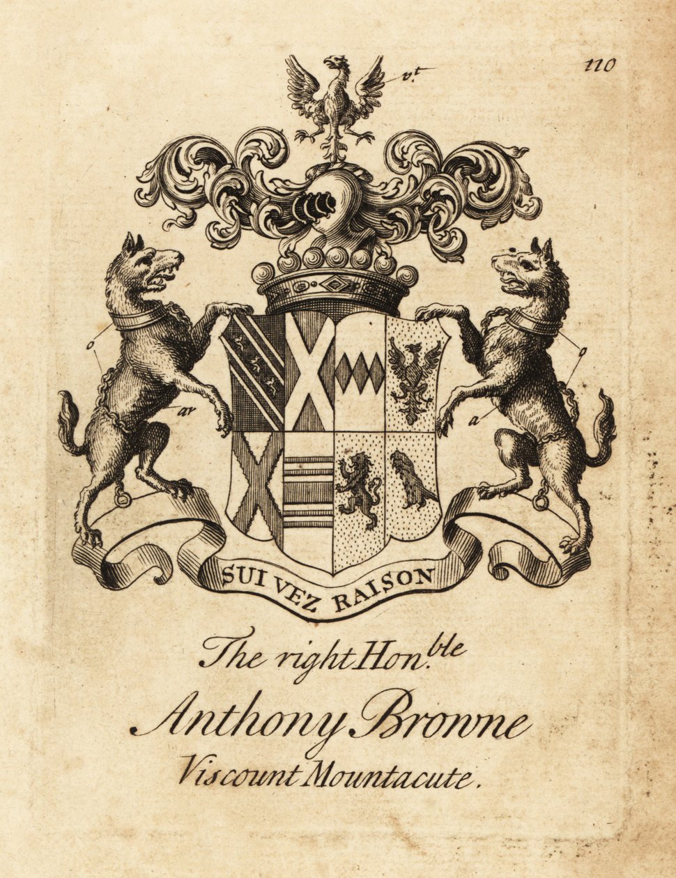 Blason du très honorable Anthony Browne, vicomte Mountacute ou vicomte Montagu - Andrew Johnston