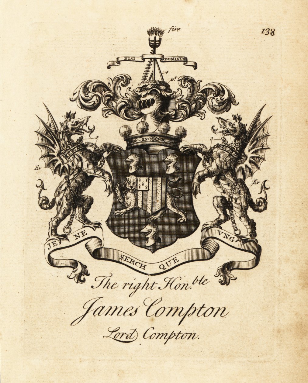 Blason du très honorable James Compton, Lord Compton, 5e comte de Northampton - Andrew Johnston