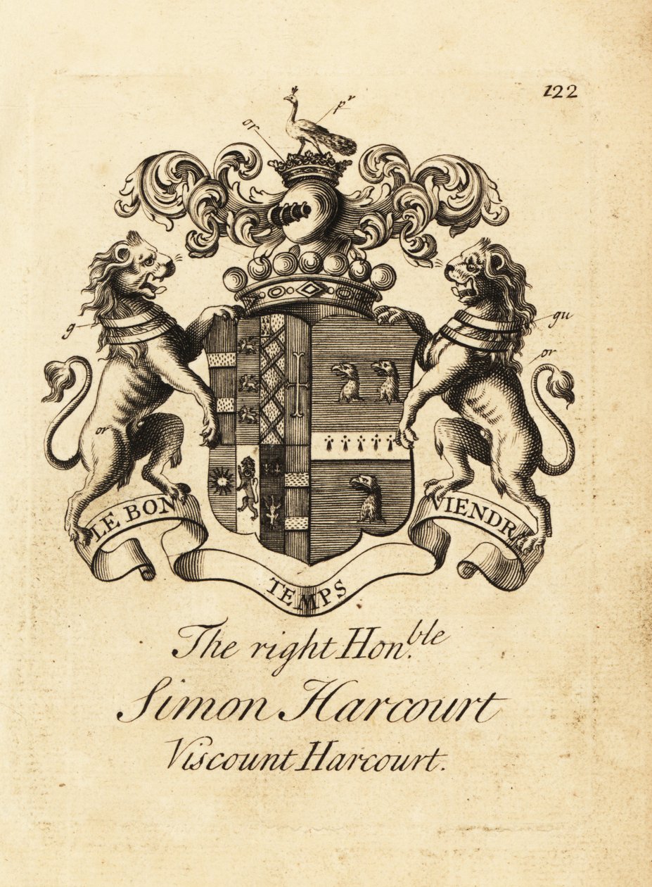 Blason du très honorable Simon Harcourt - Andrew Johnston