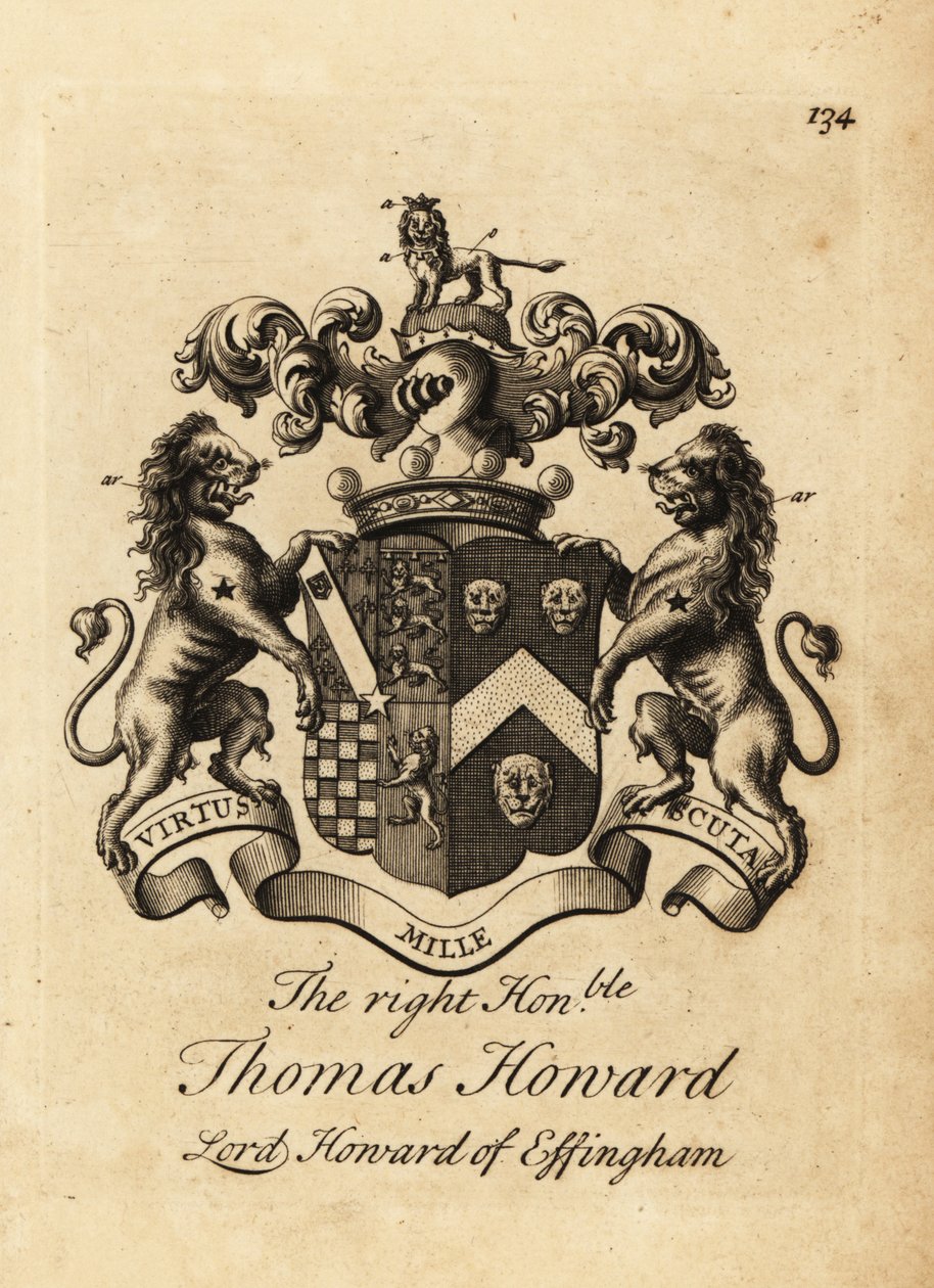 Blason du très honorable Thomas Howard, 2e comte d