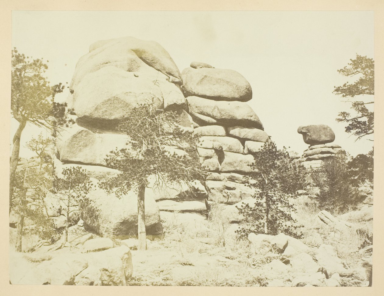 Granite Rock, Buford Station, Laramie Mountains - Andrew Joseph Russell