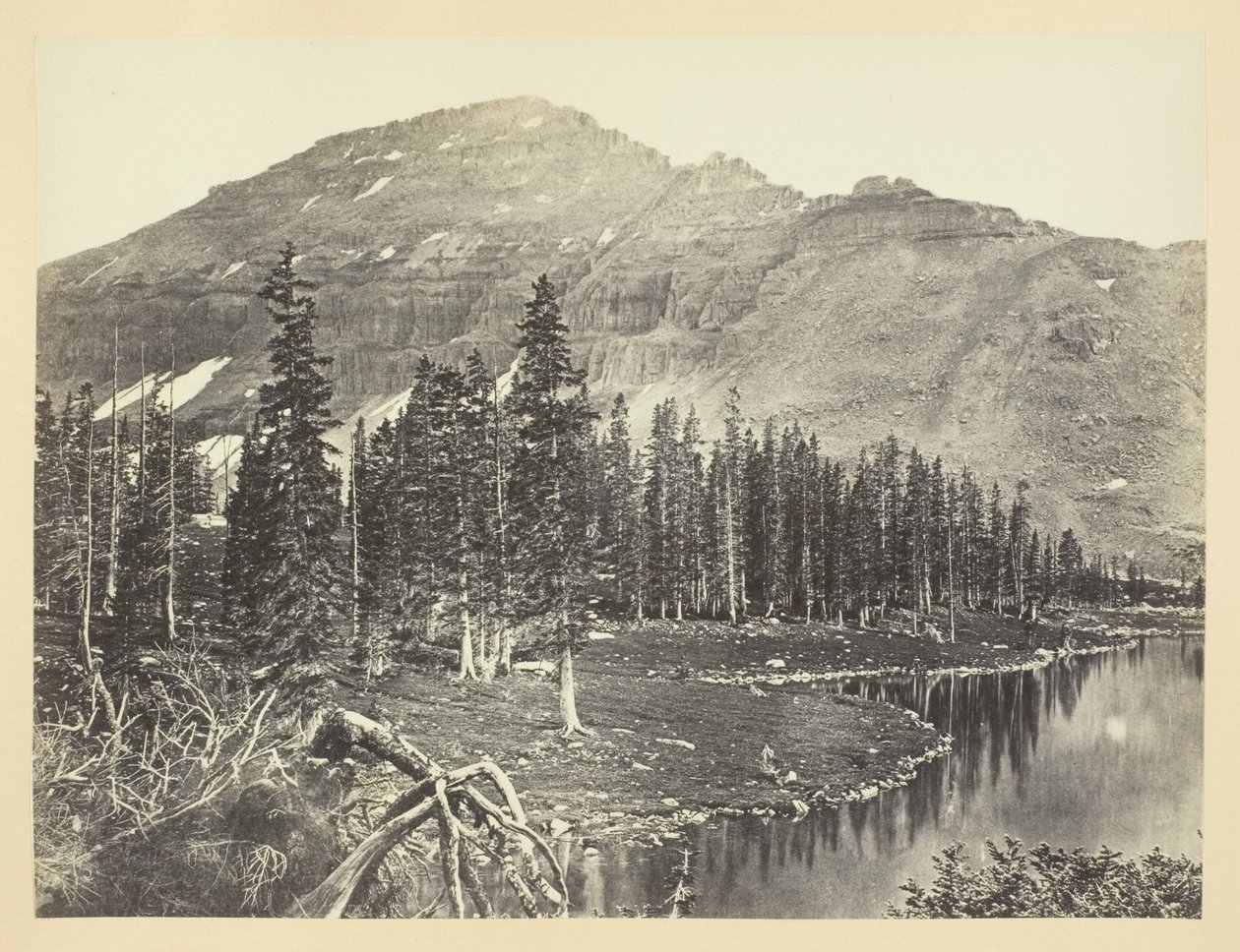 Lac à la tête de la Bear River, Uintah Mountain - Andrew Joseph Russell