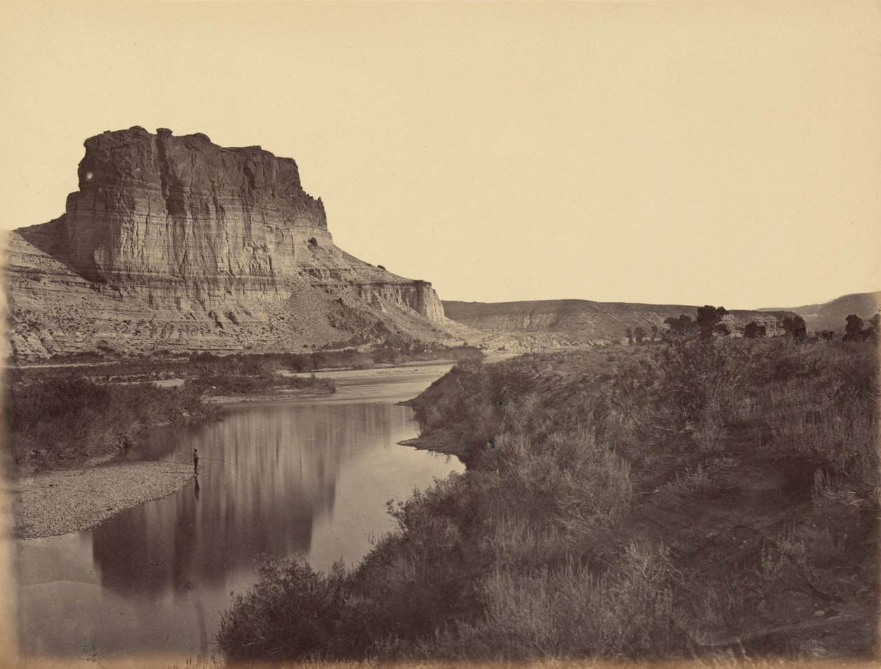 Planche 24. Castle Rock, Green River Valley, 1869 (photo) - Andrew Joseph Russell