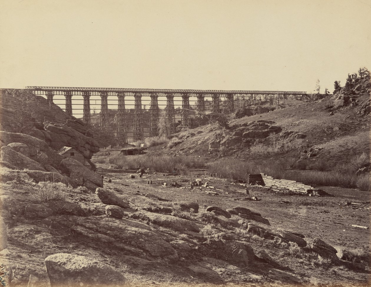 Planche 7. Pont de Dale Creek, vue générale, 1869 (photo) - Andrew Joseph Russell