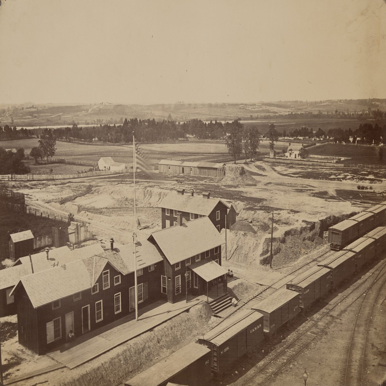 Dépôt ferroviaire, Alexandria, Virginie - Andrew Joseph Russell