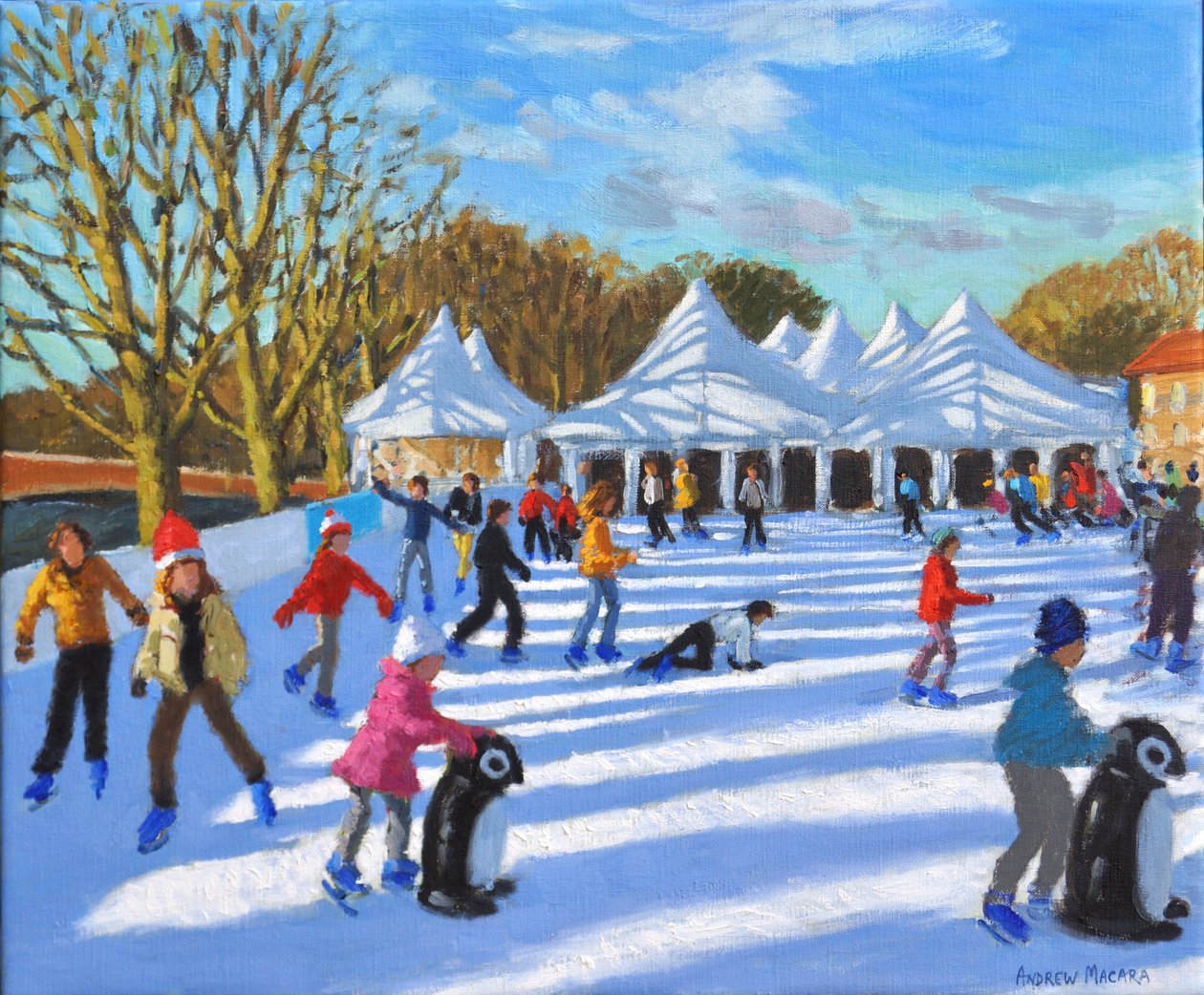 Matin lumineux, patinoire du palais de Hampton Court, Londres, 2018 - Andrew Macara